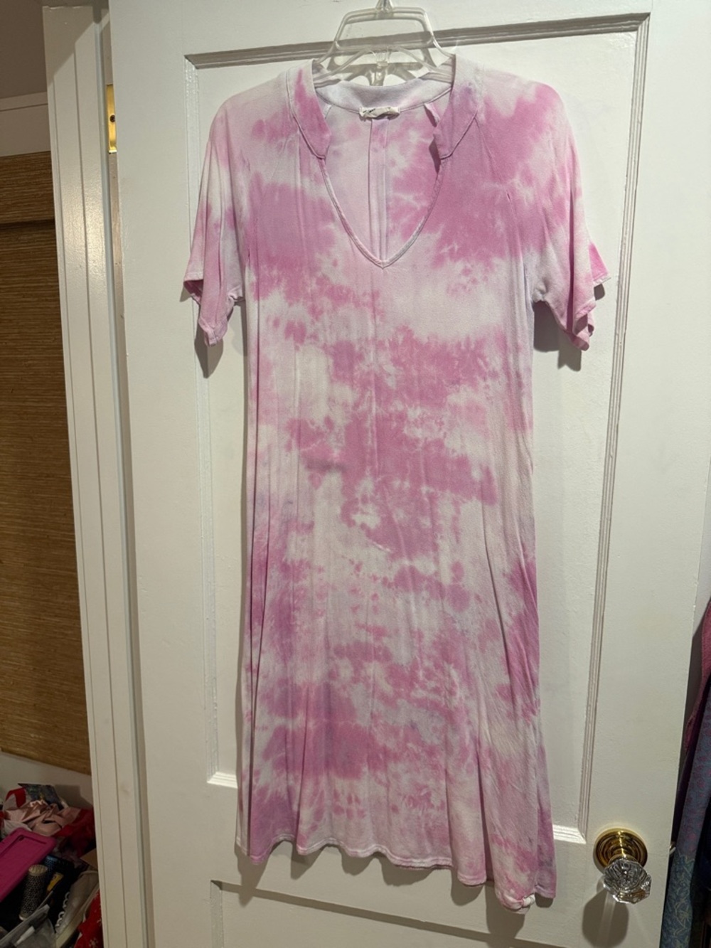 Little Moon Society size Small Pink, light Purple and White Tie-Dye dress
